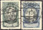 Liechtenstein 1921  Mi#,Zu#55/57 Vollstempel Schaan + Eschen - Usati