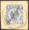 Deutsche Post Auf Den Marshall Inseln 1900 Mi#9 Briefstück Vollstempel Jaliut 1900-10-13 - Marshall Islands