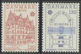 Danmark Denmark Dänemark 1978 Mi 662 /3 YT 663 /4 SG 654 /5 ** Jens Bang's House + Frederiksborg - Baudenkmäler - Ungebraucht