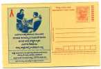 ENTIER POSTAL  STATIONERY  INDE SIDA MALADIE MEDECIN - Drogen