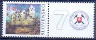 SK 2010-642 GRÜßMARKEN BURG TOPOČERNI, SLOVAKIA, 1 X 1v + Label, MNH - Nuevos