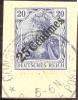 Deutsche Post In Der Türkei 1908- Mi#50 Briefstück Costantinopel 1911 Signiert - Turquia (oficinas)