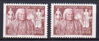 Suède 1961 - Yvert N° 484 & 484b** - Neufs