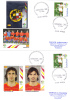 FOOTBALL FIFA WORLD CUP GERMANY 2006,Spania,2X Covers Obliteration Romania. - 2006 – Allemagne