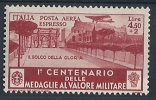 1934 REGNO MEDAGLIE ESPRESSO AEREO 4,50 £ MNH ** - 8903 - Posta Aerea