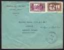 LETTRE  ANCIENNE COLONIE- ALGERIE- TIMBRE N°108 + N° 110- CAD DE SIDI-BEN-ABBES POUR FRANCE 1937 - Lettres & Documents