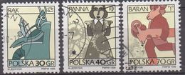 POLOGNE  N°3400a/3401a/3402a__OBL VOIR SCAN - Used Stamps