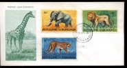 FDC 20-3-1964   LION Elephant Guepard Panthère  Grosses Valeurs Sorties Seules - Used Stamps