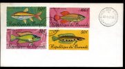 FDC ARTISANAL   18-5-1967   Poissons Fish  Vissen Fleuve Et Rivieres - Used Stamps