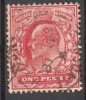 GRANDE-BRETAGNE - 1902 -10 - Edouard VII - Yv 107 5 Obl - Usati