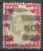 GRANDE-BRETAGNE - 1902 -10 - Edouard VII - Yv 117 3  Obl - Usati