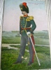 REGIMENT DES GRENADIERS - OFFICIER - BELGIQUE - CPA COLORISEE VIERGE PLIURE BAS GAUCHE - - Divise