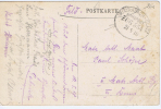 Deutschland   Bahnpost, Zug 554 Feldpostbrief Postkarte, 1918, Köningswalde, - Cartas & Documentos