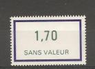 Timbre Fictif  N° F214** - Fictifs