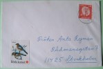 Sweden 1981 Cover To Stockholm - Toy Wooden Bird Christmas - Red Cross Label - Birds - Briefe U. Dokumente