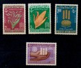 Afganistan  MNH, Mi 746/49 Freedom From Hunger  / Contre La Faim 1963 - Contre La Faim