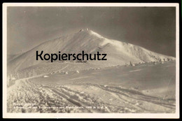 ALTE POSTKARTE SCHNEEKOPPE SCHLESIERHAUS RIESENBAUDE RIESENGEBIRGE Snezka Sniezka Krkonose Karkonosze Sudeten Postcard - Sudeten