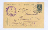 029/18 -   Entier Belge Pellens Utilisé En Feldpost MONS 1917 Vers BXL - Cachet Militar Gouvernement Henegouwen - Postcards 1909-1934
