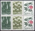 Suède 1968 - Yvert N° 590 à 594 **  46 Timbres, Combinaisons Différentes - Nuevos