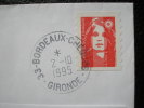 Oblitération BORDEAUX CHEQUES 1995 - 1989-1996 Marianne Du Bicentenaire