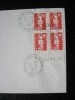 Bloc De 4 à 2F50 Rouge Avec Coin Daté Sur Lettre Obl 13.2.1992 - 1989-1996 Bicentenial Marianne