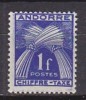 K2264 - ANDORRE FR TAXE Yv N°24 * - Unused Stamps