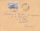 DJOUM / CAMEROUN 1957 / AFRIQUE / COLONIES FRANCAISES / LETTRE AVION - Cartas & Documentos