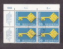 1968     BLOC DE 4              N° 466   OBLITERE  CATALOGUE  ZUMSTEIN - Gebraucht
