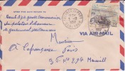 YAOUNDE - DEPART - CAMEROUN - 1957 - COLONIES FRANCAISES - Afrique - Avion - Lettre - Marcophilie - Cartas & Documentos