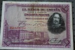 BANCO DE ESPANA 50 PESETAS  MADRID 15-8- 1928  >  TABLEAU PEINTURES DE VELASQUEZ  >> BILLET DE BANQUE BANK  BAN - 50 Pesetas