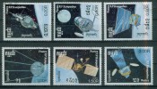 Satellites Divers - KAMPUCHEA - Conquete De L'espace - N° 799 à 804 - 1988 - Kampuchea