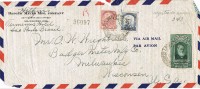 Frontal Certificado Aereo SAO PAOLO (Brasil) 1941 - Brieven En Documenten