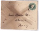 India QV Large Envelope / Cover Used Half Anna, 1896 Postal Stationery. As Scan - 1882-1901 Imperium