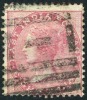 India #28 Used 8a Rose Victoria From 1868 - 1858-79 Compañia Británica Y Gobierno De La Reina