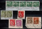 Lot De Timbres Du Type Paix Avec Belle Oblitération Cachet à Date D´Epoque De 1934/35 Sur Fragment  TTB - 1932-39 Peace