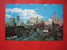 Detroit  MI  Skyline Of Detroit Early Chrome ------    ===  Ref 242 - Detroit