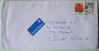 Sweden 1993 Cover To Praha Czech - Flowers - Covers & Documents