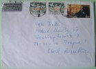 Sweden 1996 Cover To Praha Czech - Wild Animal Mustela - Alfred Nobel Testament Prize - Lettres & Documents