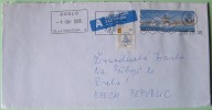 Sweden 2000 Cover To Praha Czech - Horse - City Of Stockholm - Ship Boat - Covers & Documents