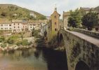 Cp , 48 ,  PONT-de-MONTVERT , Alt. 875m. , Le Grand Pont Et L'Horloge - Le Pont De Montvert