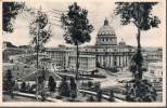 1937 PALAZZI VATICANI E SAN PIETRO VISTI DAL GIARDINO VIAGGIATA 3 SCAN AFFRANCATA 20C BIMILLENARIO ORAZIANO - San Pietro