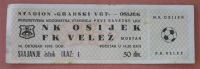 NK OSIIJEK : FK VELEZ Mostar Bosnia - 1979. Yugoslavia Premier League Football Soccer Match Ticket Futbol Foot Calcio - Andere & Zonder Classificatie