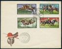 Hungary - F. D. C. Cover With One First Day Cancel 22. XI. 1971., One Cancel With Image Of Horses, And Four Stamp With I - Chevaux