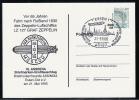 Aviation, Germany Zeppelin Special Postmark Card Z020 - Zeppelin