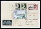 Aviation, Gambia Sc497 Zeppelin, Stamp On Stamp - Zeppeline