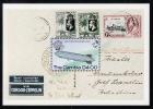 Aviation, Gambia Sc497 Zeppelin, Stamp On Stamp - Zeppelin