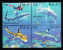 Palau Scott #315 MNH Block Of 4 50c Sharks - Palau