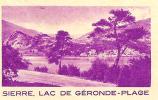 Sierre Lac De Géronde-Plage Postkarte 1938 - Sierre