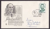 Argentina FDC Cover 1962 Sobre Primer Dia Juan Vucetich Sistema Dactiloscopio ESPERANTO LINGVO INTERNACIA (2 Scans) - FDC