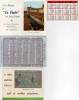 Lot De 4 Calendriers-1955 (rulliere) 1958 (la Cigale) 1962 (credit Agricole) 1968(grimaud)(27939) - Small : ...-1900